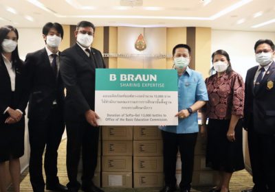 B. Braun donates 13,000 bottles of Softa-Gel hand sanitizer to schools across Thailand