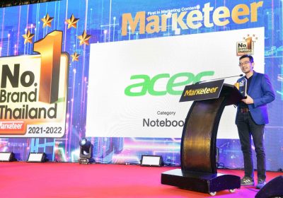 ยินดี“เอเซอร์” คว้ารางวัล No. 1 Brand Thailand 2021-2022