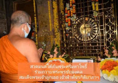 ร่วมสวดเจริญพระพุทธมนต์ เจริญจิตตภาวนา เพื่อถวายพระพรชัย สมเด็จพระเจ้าลูกเธอ เจ้าฟ้าพัชรกิติยาภาฯ