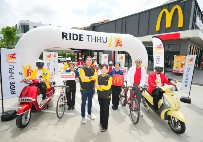 แมคโดนัลด์ เร่งเครื่องดัน ‘แมคไดร์ฟทรู’ ชูแคมเปญ ‘RIDE THRU’ จะกี่ล้อ ก็สั่งได้! เจาะตลาดลูกค้าสองล้อไลฟ์สไตล์ On-the-Go