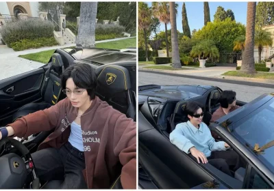 หล่อชิลเกินต้าน ส่องลุค CEO “วิน เมธวิน” พา “มิค เมธัส” ขับ Lamborghini รับลมแอลเอ