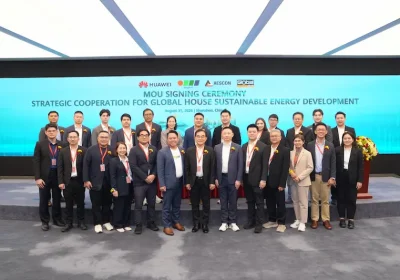 สยามโกลบอลเฮ้าส์ จับมือ เออีเอสคอน และ Integra R.E. นำนวัตกรรม BESS จาก Huawei ขยายพลังงานสะอาดทุกสาขาทั่วประเทศ
