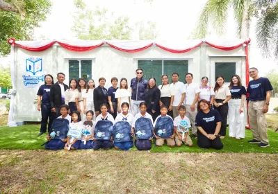 สำนักงานสลากฯ ส่งมอบห้องสมุดตู้คอนเทนเนอร์แก่โรงเรียนสลากกินแบ่งสงเคราะห์ในกลุ่มภาคใต้