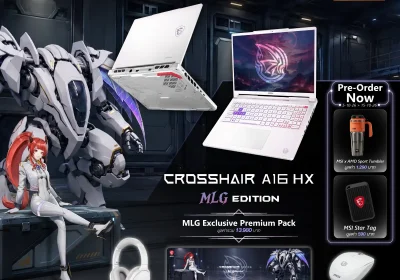 MSI เปิดตัว Crosshair A16 HX MLG Edition โน้ตบุ๊กเกมมิ่งสีขาว พร้อมชิป AMD Ryzen 9 8940HX และการ์ดจอ NVIDIA RTX 5070 เปิด pre-order แล้ววันนี้!